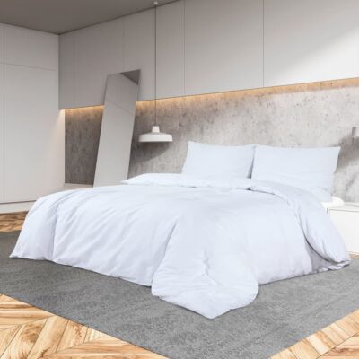 Tekikotikomplekt 200 X 200 Cm Puuvill Valge