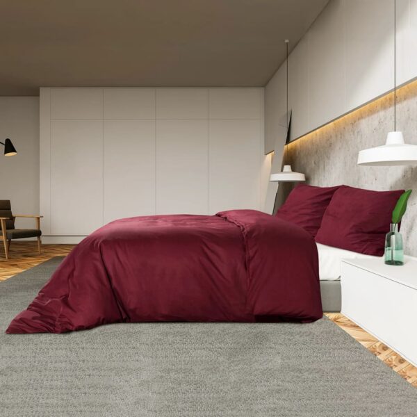 Voodipesukomplekt, Bordoo, 240X220 Cm, Puuvill Punane - Image 4