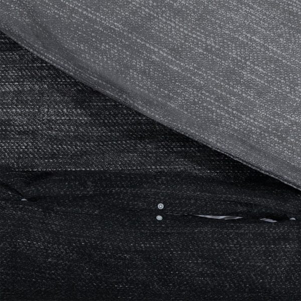 Voodipesukomplekt, Tumehall, 240 X 220 Cm, Puuvill Tumehall Ja Must - Image 4