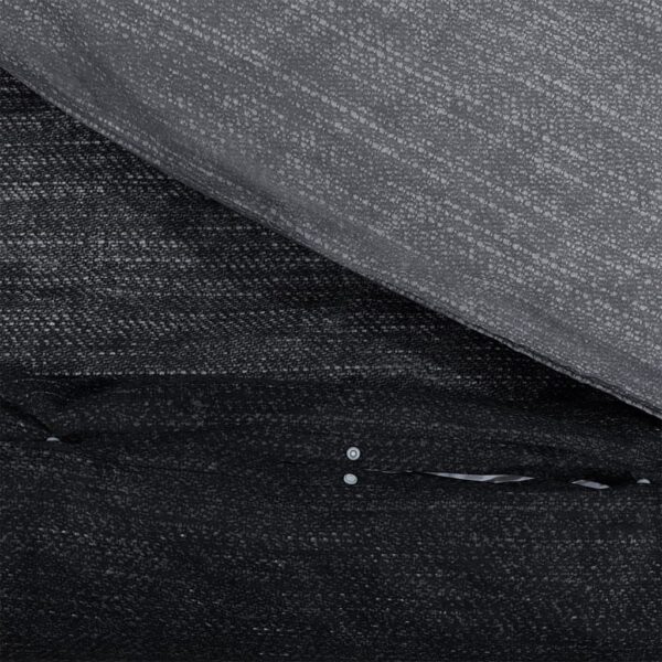 Voodipesukomplekt, Tumehall, 220 X 240 Cm, Puuvill Tumehall Ja Must - Image 4
