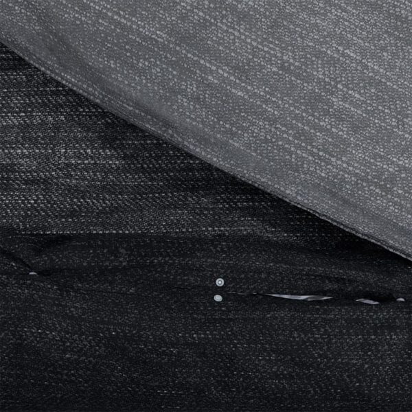 Voodipesukomplekt, Tumehall, 260 X 220 Cm, Puuvill Tumehall Ja Must - Image 4