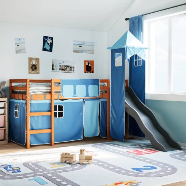Laste kõrge voodi torniga, Männipuit - Image 29