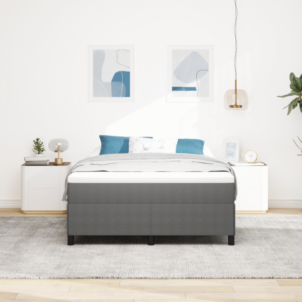 Voodi, hall 140X190 Cm Korduurkangas - Image 4